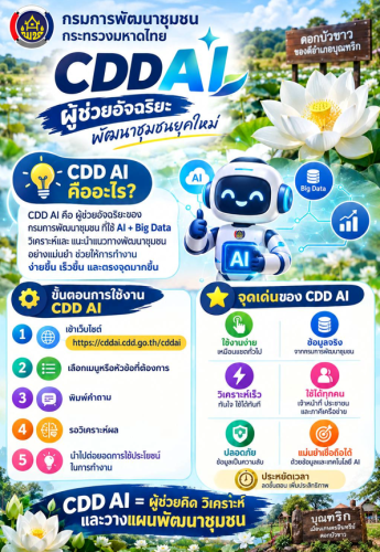 สพอ.บุณฑริก ขับเคลื่อน CDDAI